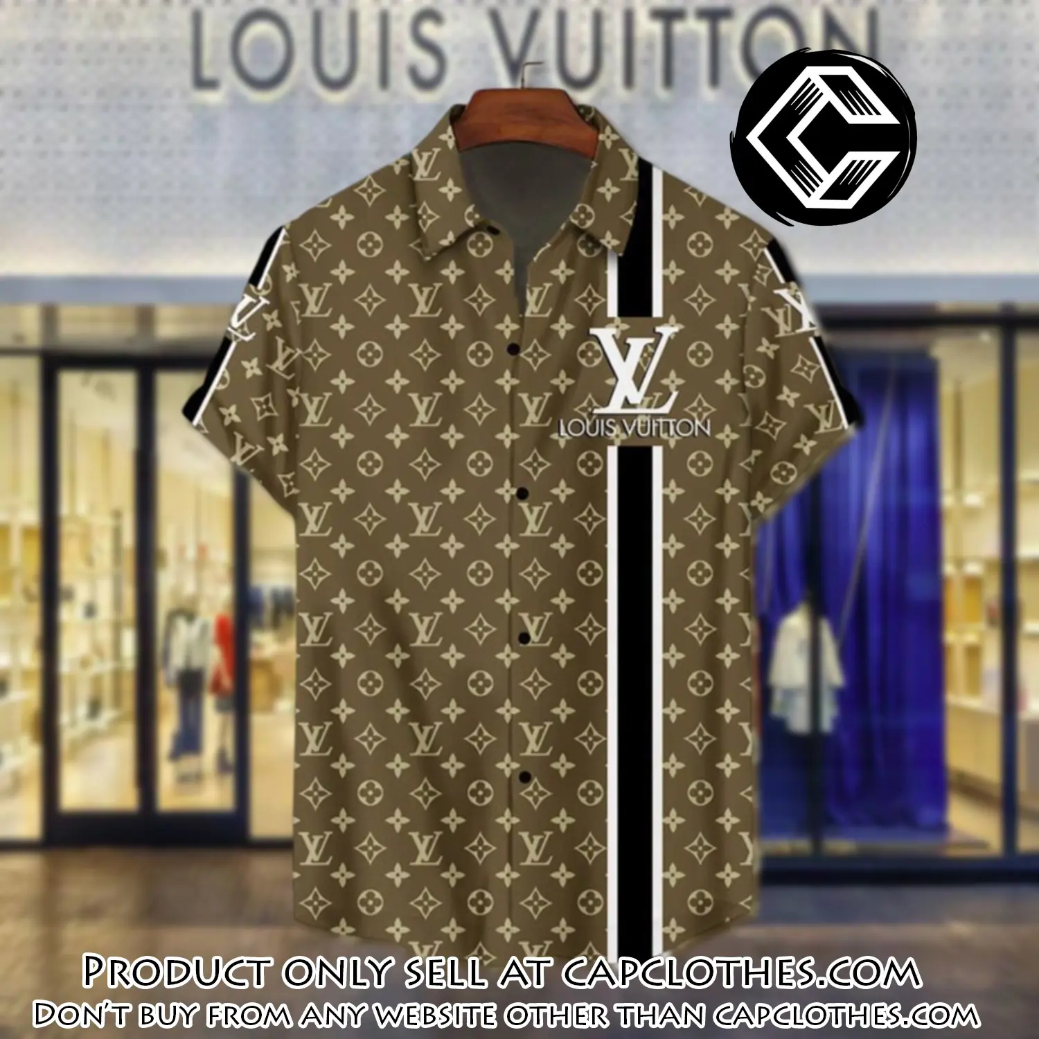 Lv louis vuitton luxury hawaiian shirt & short set lhs1196 cc4644754